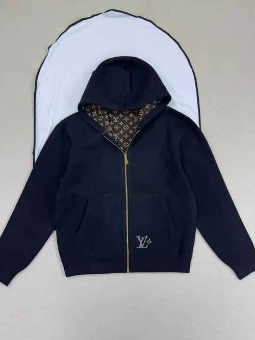 Louis Vuitton Unique Pattern Outerwear: Double-sided, Timeless Versatility