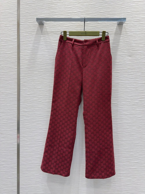 Gucci High-End Custom-Fabric Pants with Excellent Fit and Classic Style