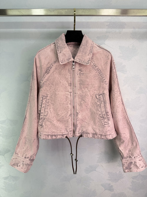 Loewe Adjustable-Waist Denim Jacket with Carrot Pants