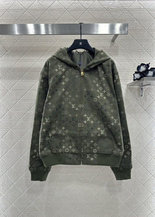 Louis Vuitton Custom YB Twill Cotton Camouflage Print Hoodie