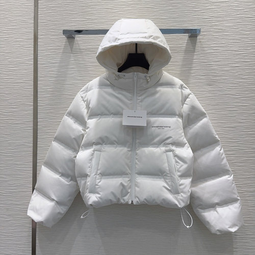 Alexander Wang Down Jacket with Classic Logo, Warm & Stylish