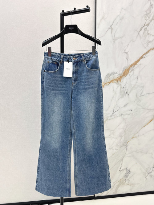 Celine Stylish Casual Denim Pants with Unique Tones