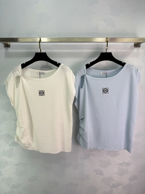 Loewe Soft Breathable Sleeveless Vest with Embroidered Logo for Casual