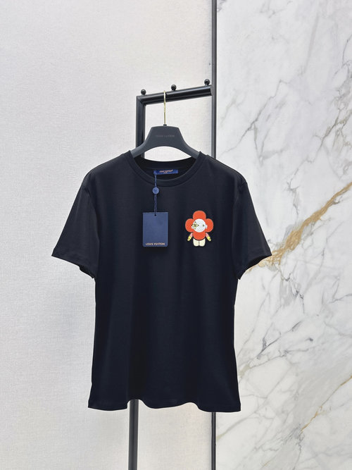 Louis Vuitton Strawberry Bear Printed Short Sleeve T-Shirt