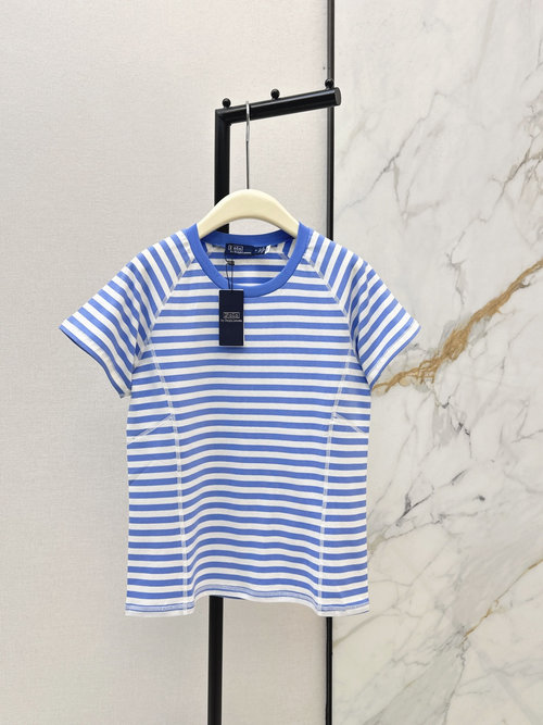 Polo Ralph Lauren High-Density Fresh Striped T-Shirt with Good Feel