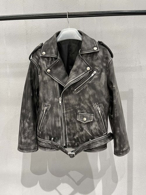 Balenciaga Vintage Distressed Rubbed Sheepskin Outerwear