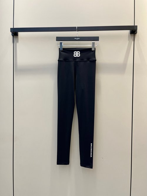 Balenciaga Leggings with Classic Color - Blocking Print