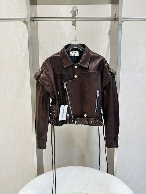 Acne Studios Retro Rubbed Style Reversible Jacket with Detachable Sleeves