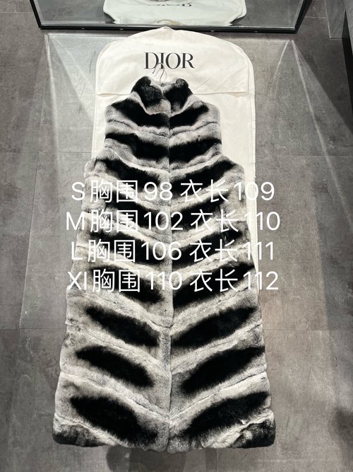 Dior Dyed Rex Rabbit Fur Shawl with Oblique Pattern