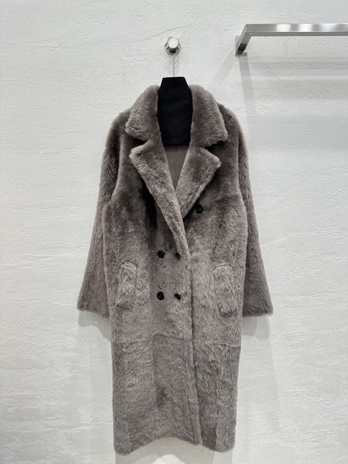 Max Mara Exclusive First-Release High-End Imported Classic-Style Fur Coat
