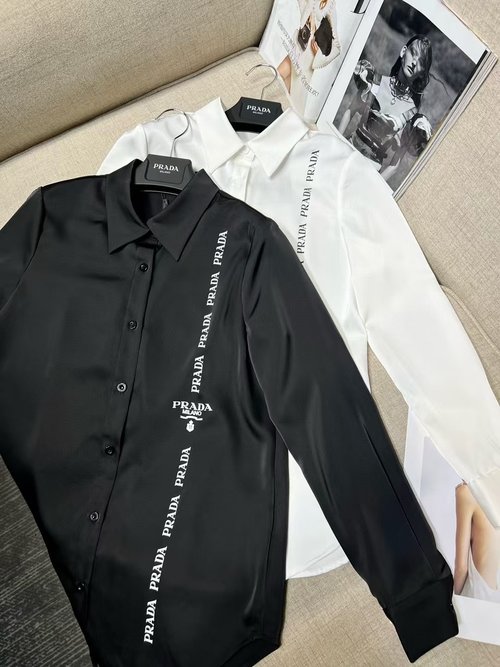 Prada Comfortable and Stylish Shirt with Letter Logo for Fashion Enthusiasts