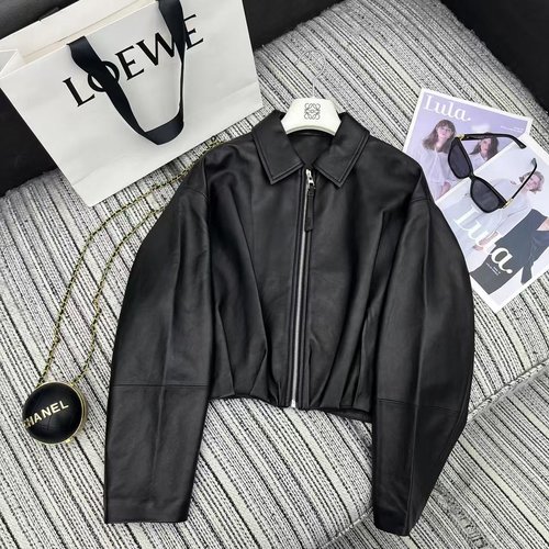 Loewe Recommended LOE Series Collared Sheepskin Jacket with Logo