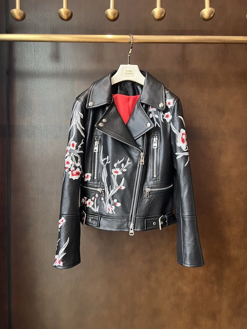 Alexander Wang Sophisticated Imported Lambskin Garment with Fine Embroidery