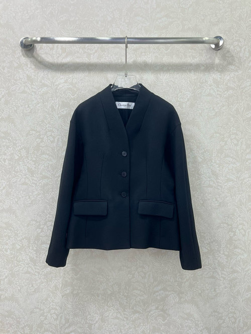 Dior High-End Silk-Wool Suit Jacket with Elegant Design