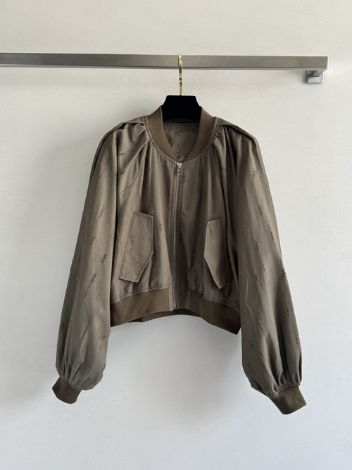 Alexander Wang Cool Work Jacket Set with Logo and Lantern Sleeves