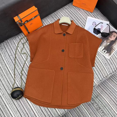 Hermes Recommended Mid-Length Double-Sided Cashmere Vest