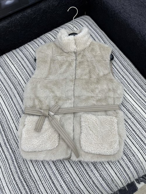 Moncler Minimalist Fur - Spliced Down Vest, Timeless and Practical