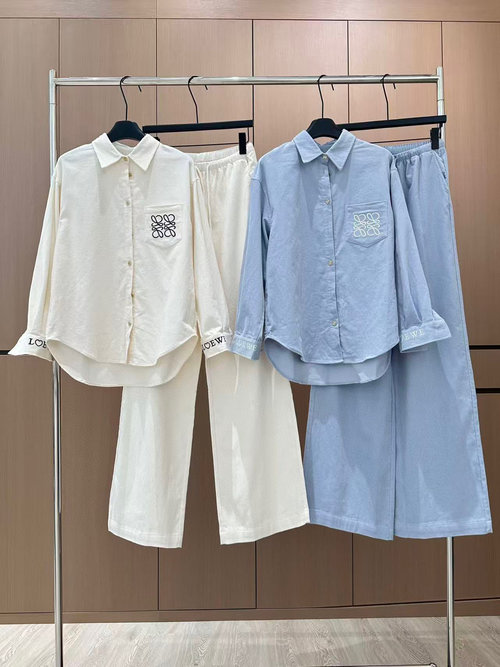 Loewe Designer s Original Linen Shirt Set in Lazy French Style