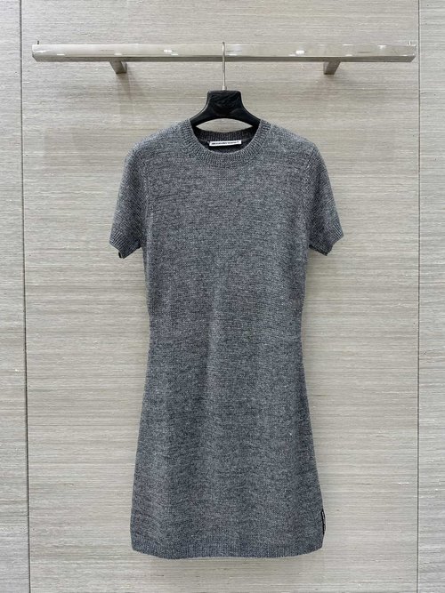 Alexander Wang Exclusive Black Diamond Series Full-Diamond Knit Dress