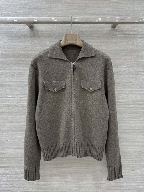 Loro Piana Exclusive First Release: High-Quality Cashmere Jacket with Suede Splicing