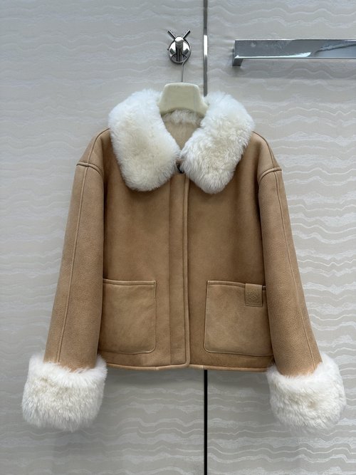 Loewe Exclusive Launch: Vintage and Chic Fur-Combined Coat