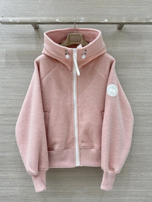 Canada Goose Stylish and Highly Versatile Fleece Wool Blend Hoodie - Original Single Quality