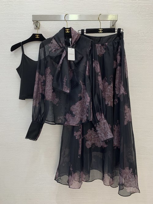 Zimmermann Chic Lace and Bow Embellished Three-Piece Outfit