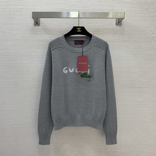 Gucci High - End Custom Knit Top with Logo Embroidery