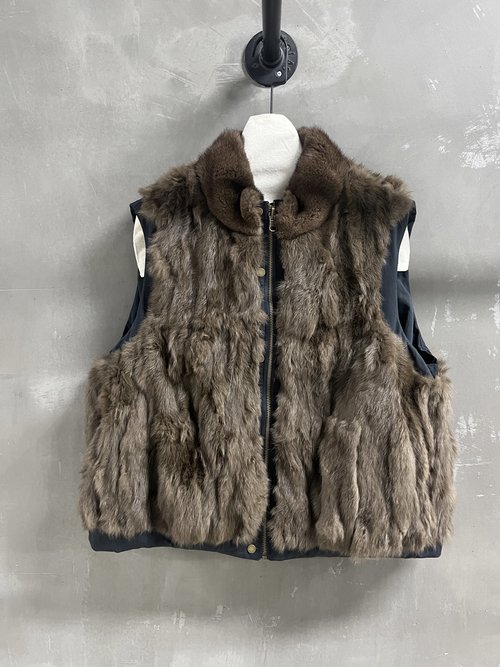 Miu Miu Premium Down Piece, Classic Collar, Double - Sided, Cotton & Nylon Blend