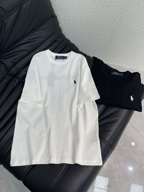 Loewe Classic Embroidered Tee with Pony Logo, Double-Yarn Cotton Fabric