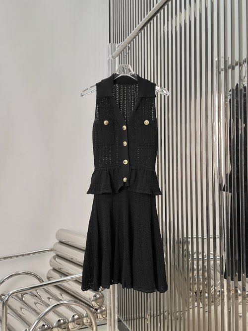 Self-Portrai Knitted Dress with Elegant Design