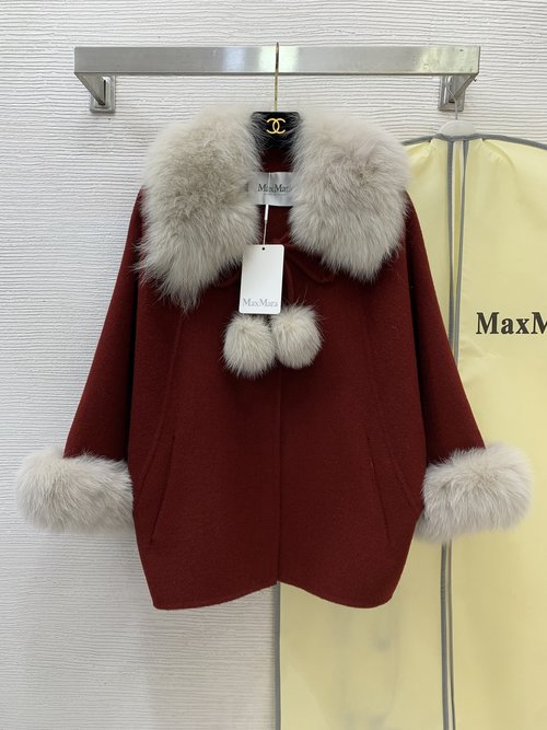 Max Mara Simple and Fashionable High-End Woolen Coat
