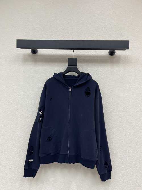 Acne Studios Distressed Print Jacket with Nordic Aesthetic