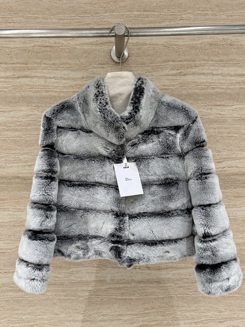 Dior Dior Romantic Frost Series Chinchilla Rabbit Fur Small Coat