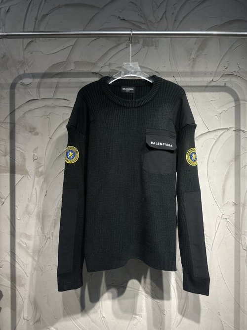 Balenciaga Collaborative Sweater with Manchester United Badge and Logo