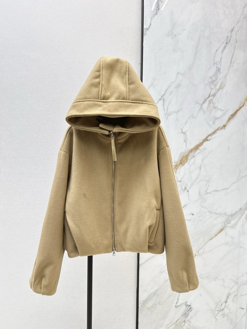 Canada Goose Wool Blend Classic Loose-Fit Hoodie Sweatshirt with Premium Color