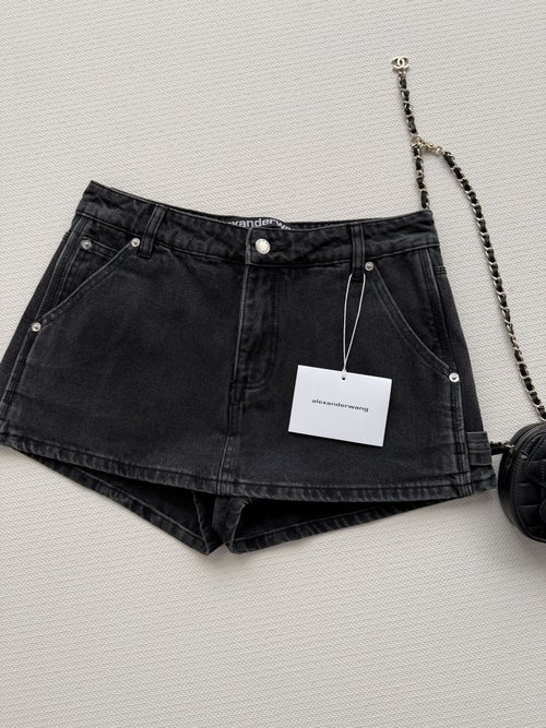 Alexander Wang Stylish Early Spring Custom-Washed Jeans Skirt