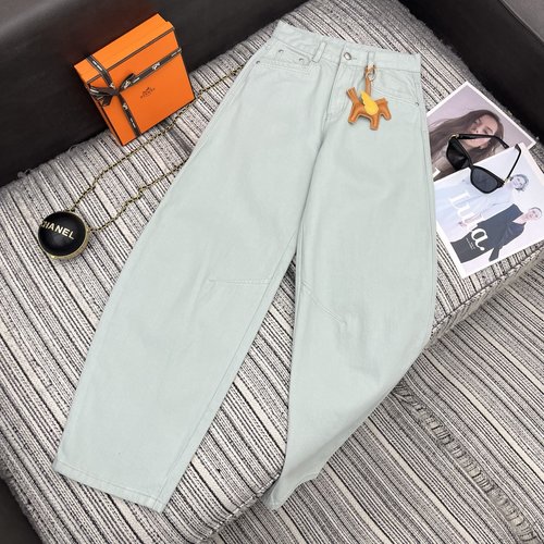 Hermes New Curve Jeans with Leather Pony Accessories