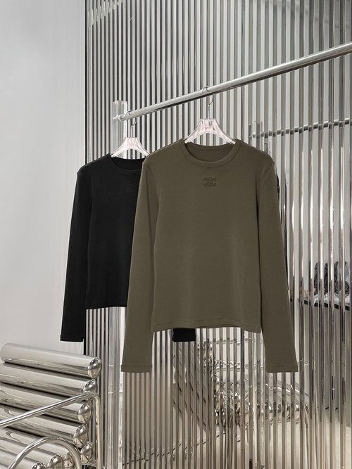 Celine T-shirt with Arch Embroidery Logo