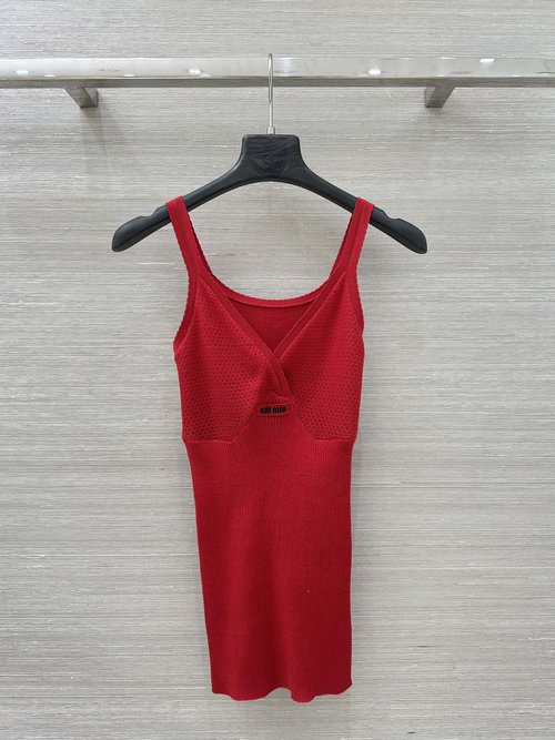 Miu Miu Miu Series Knitted Crop Top for Layering