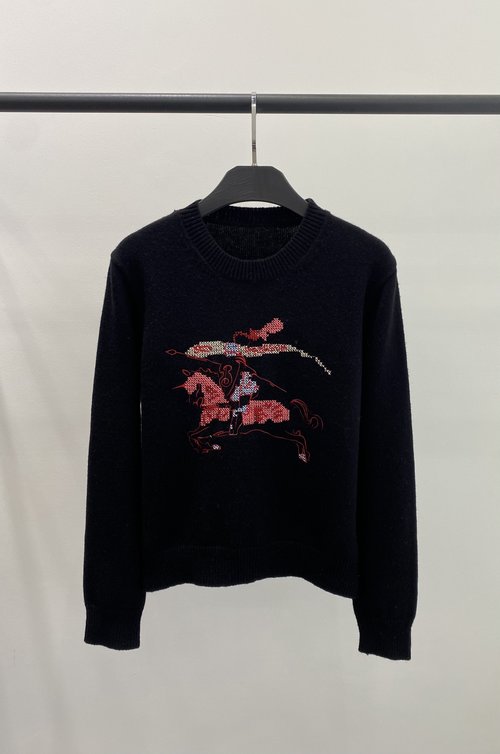 Burberry Embroidery Knitted Sweater