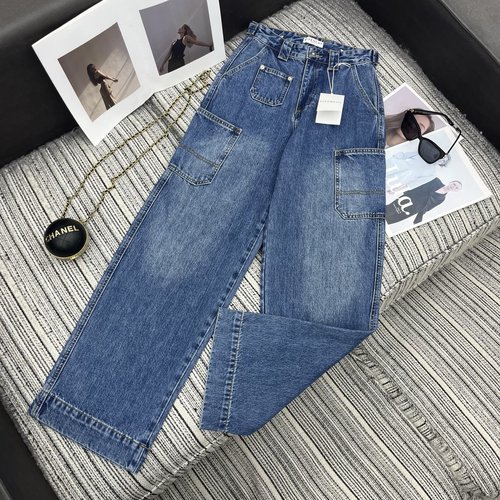 Givenchy Workstyle Straight Jeans with Embroidered Pocket