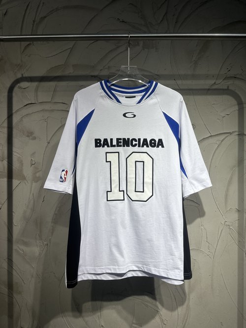 Balenciaga Basketball Inspired Jersey: Vibrant Colors, Classic Appeal