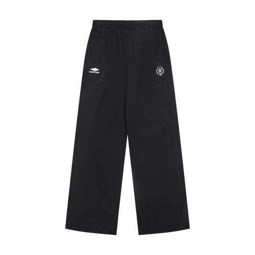 Balenciaga Embroidered Nylon Trousers with Side Pockets