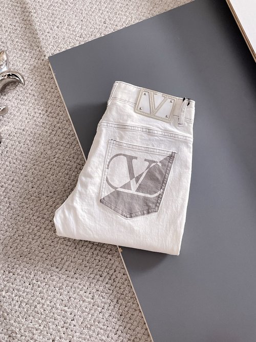 Valentino Premium Jeans with High - Elastic & Breathable Fabric