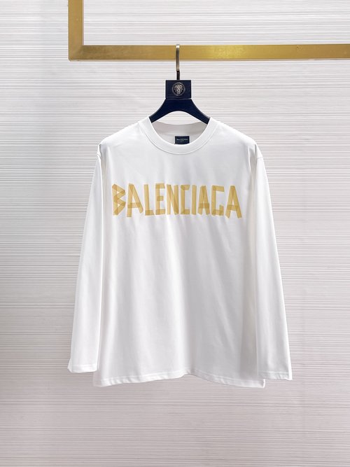 Balenciaga High - quality Long - sleeve T - shirt with Sorona Material