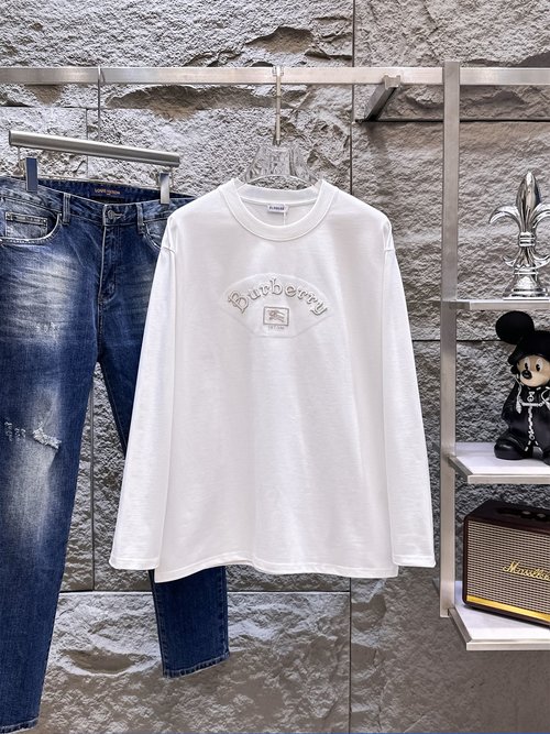 Burberry High - quality Long - sleeve T - shirt with Sorona Fabric