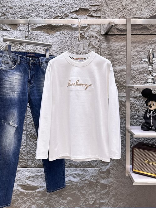 Burberry High - quality Long - Sleeve T - Shirt with Special Fabric