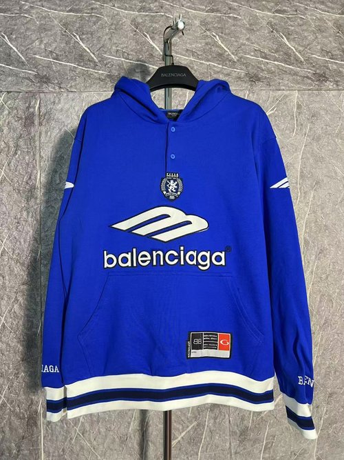 Balenciaga Fashionable Campus Style Football Jacket