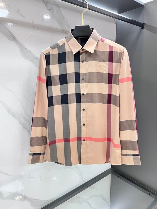 Burberry Original Quality Checked Shirt with Precise Alignment